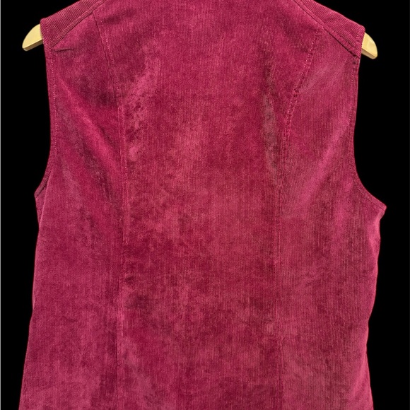 Southern Lady Women corduroy Mauve Vest size 10 - Picture 5 of 6